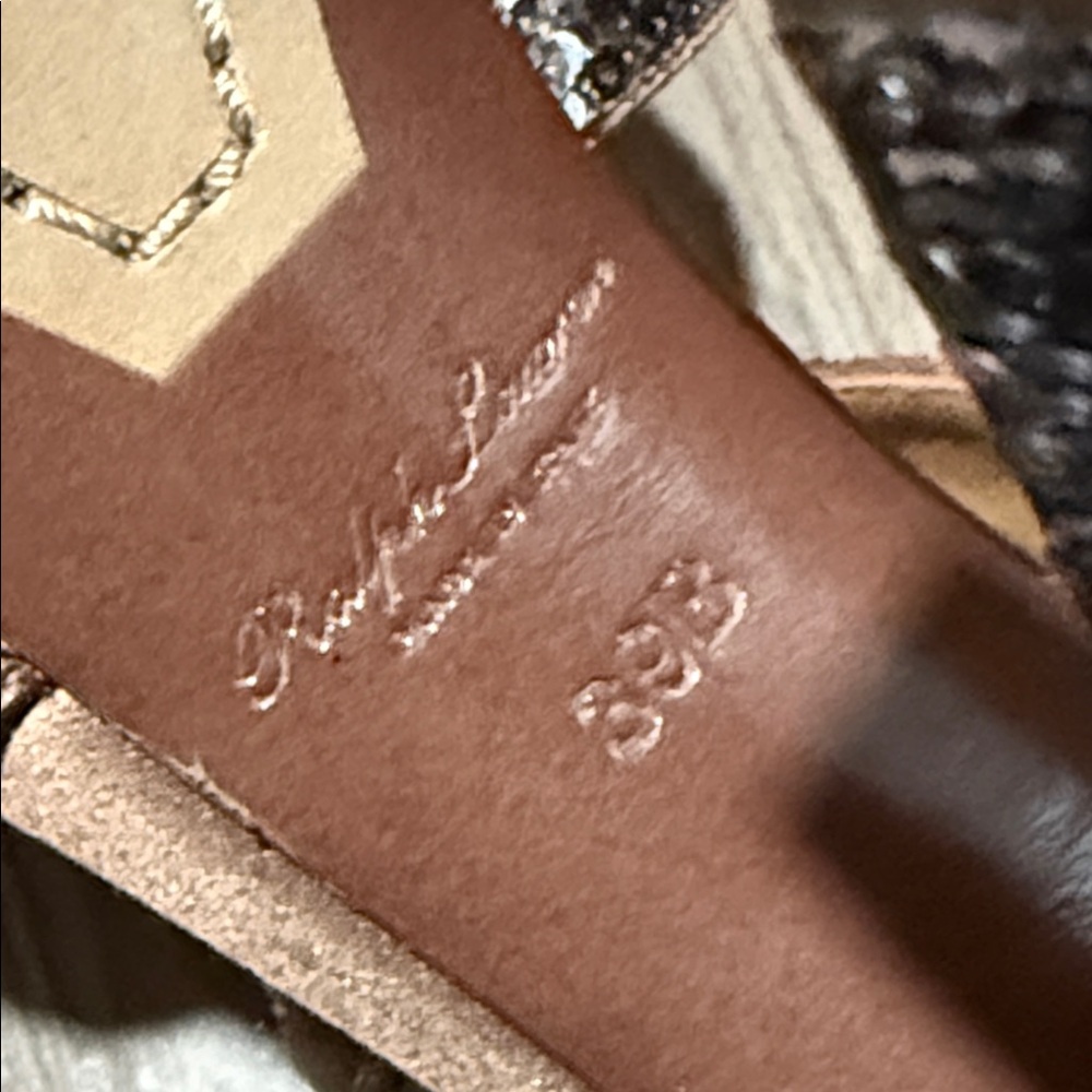 NWT. Ralph Lauren Purple Label Kellsie Sequined Platform Sandal - Picture 3 of 6